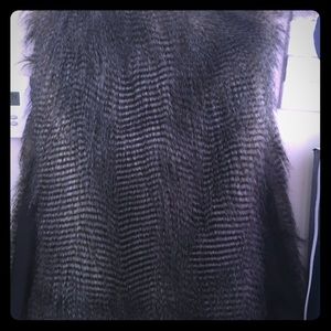 Faux fur vest